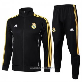 Jacket Tracksuit Real Madrid Kid 2025-2026 Yellow Black