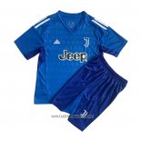 Juventus Goalkeeper Shirt Kid 2023-2024 Blue