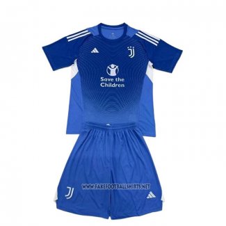 Juventus Goalkeeper Shirt Kid 2025-2026 Blue