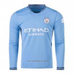 Manchester City Home Shirt Long Sleeve 2024-2025