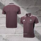 Manchester United Shirt Polo 2025-2026 Brown