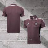 Manchester United Shirt Polo 2025-2026 Brown