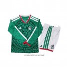 Mexico Home Shirt Kid Long Sleeve 2026