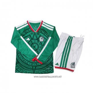 Mexico Home Shirt Kid Long Sleeve 2026
