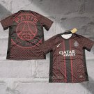 Paris Saint-Germain Shirt Pre-Match 2025-2026 Black Red