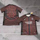 Paris Saint-Germain Shirt Pre-Match 2025-2026 Black Red