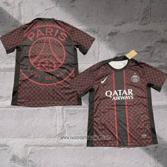 Paris Saint-Germain Shirt Pre-Match 2025-2026 Black Red