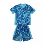 Portugal Goalkeeper Shirt Kid 2024 Blue