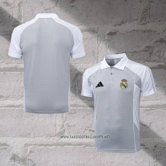 Real Madrid Shirt Polo 2025-2026 Grey
