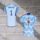 Spain Player Sanchez Away Shirt 2022
