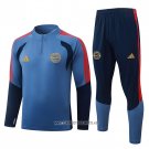 Sweatshirt Tracksuit Bayern Munich 2026-2027 Blue Grey