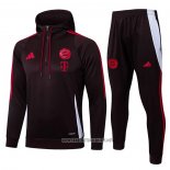 Sweatshirt Tracksuit Bayern Munich Kid 2024-2025 Dark Red