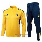 Sweatshirt Tracksuit Boca Juniors Kid 2025-2026 Yellow