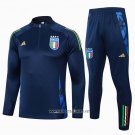Sweatshirt Tracksuit Italy 2024-2025 Blue