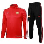 Sweatshirt Tracksuit Manchester United Kid 2025-2026 Red