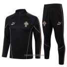 Sweatshirt Tracksuit Portugal Kid 2026-2027 Black