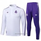 Sweatshirt Tracksuit Real Madrid 2025-2026 White Purpura