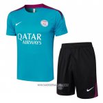 Tracksuit Paris Saint-Germain Short Sleeve 2024-2025 Green - Shorts