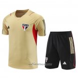 Tracksuit Sao Paulo Short Sleeve 2023-2024 Yellow - Shorts