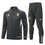 Windbreaker Tracksuit Real Madrid 2025-2026 Green Grey