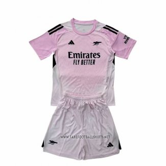 Arsenal Goalkeeper Shirt Kid 2025-2026 Rosa