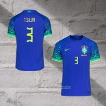 Brazil Player T.Silva Away Shirt 2022