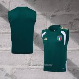 Italy Training Shirt Without Sleeves 2025-2026 Green