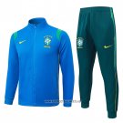 Jacket Tracksuit Brazil Kid 2026-2027 Blue