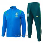 Jacket Tracksuit Brazil Kid 2026-2027 Blue