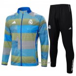 Jacket Tracksuit Real Madrid Kid 2025-2026 Blue Green