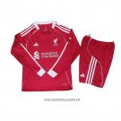Liverpool Home Shirt Kid Long Sleeve 2025-2026