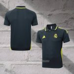 Real Madrid Shirt Polo 2025-2026 Grey Oscuro