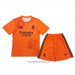 Real Madrid Y-3 Shirt Kid 2024 Orange
