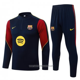 Sweatshirt Tracksuit Barcelona Kid 2026-2027 Blue Red