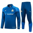 Sweatshirt Tracksuit Olympique Marseille Kid 2023-2024 Blue