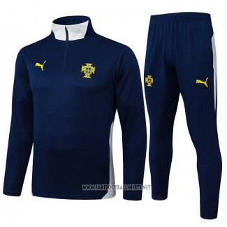 Sweatshirt Tracksuit Portugal 2024-2025 Blue