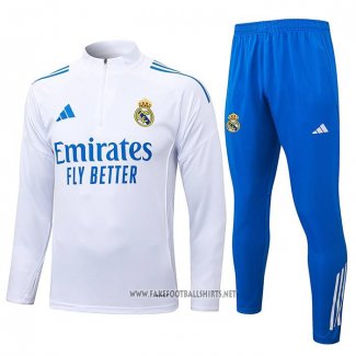 Sweatshirt Tracksuit Real Madrid Kid 2025-2026 Blue White