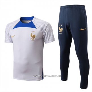 Tracksuit France Short Sleeve 2022-2023 White