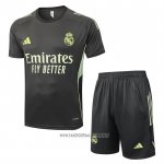 Tracksuit Real Madrid Short Sleeve 2025-2026 Green - Shorts Grey